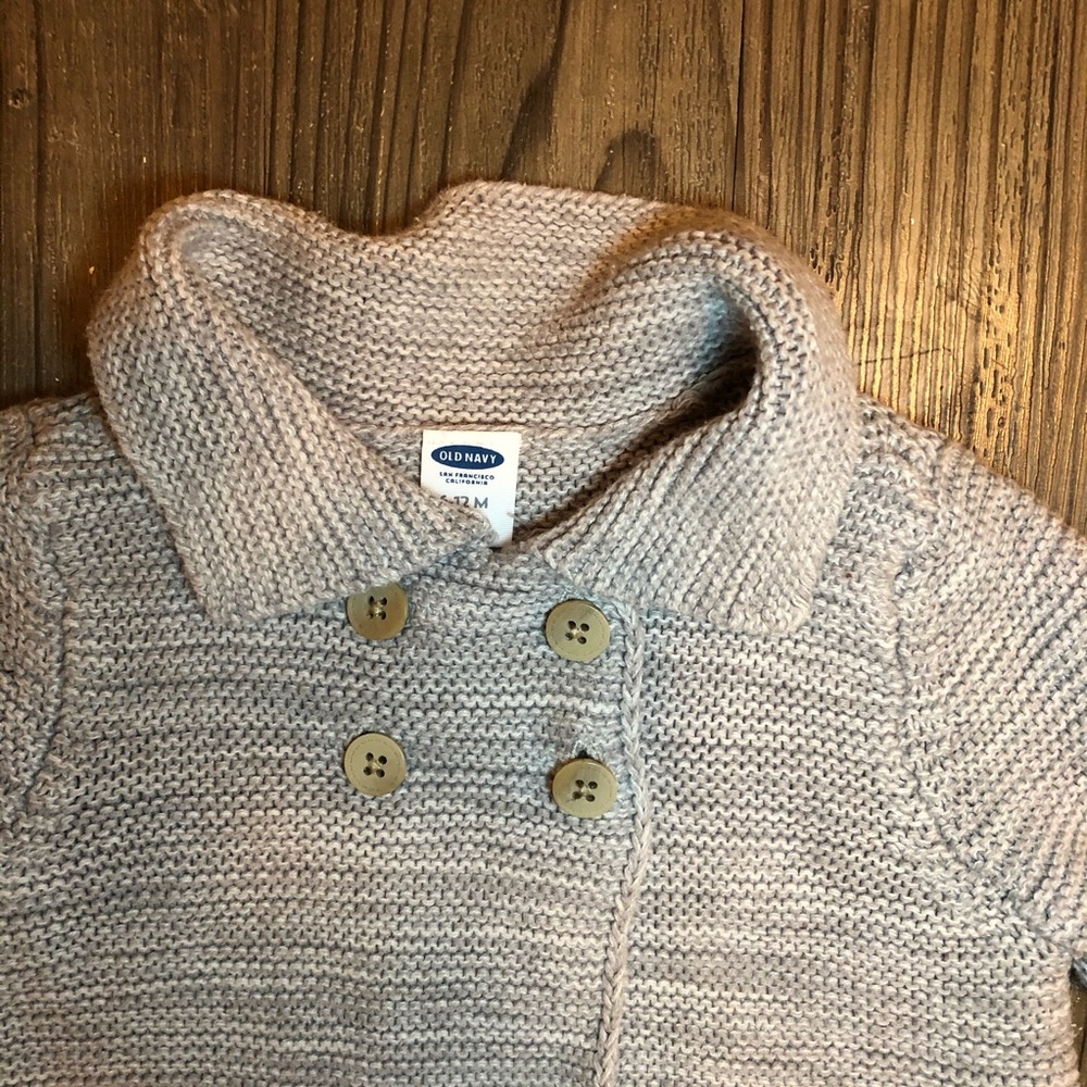 Gray Old Navy Sweater, size 6-12 months - Picture 2 of 6